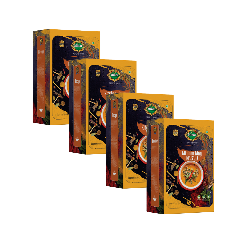 Minar 100% Natural Kitchen King masala 400g (Pack of 4- 100g x 4)