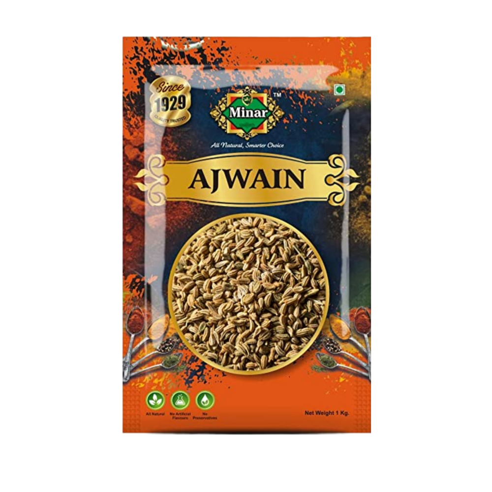 Minar 100% Natural Carom Seeds (Ajwain) 1kg