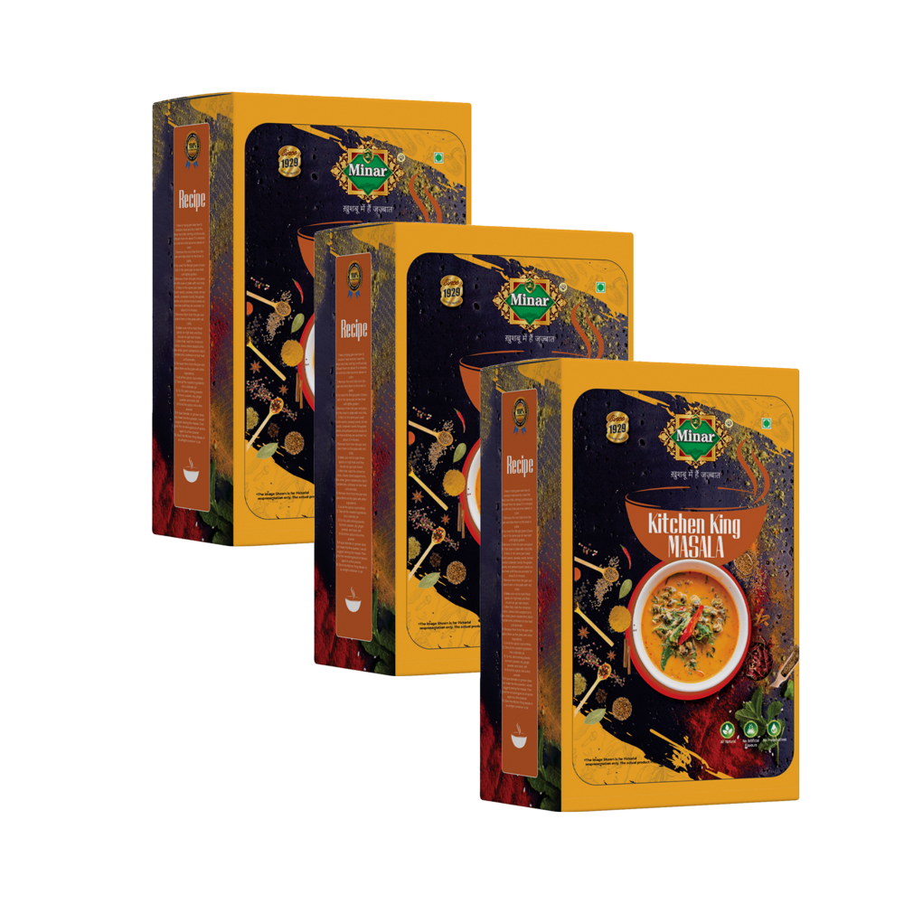 Minar 100% Natural Kitchen King masala 300g (Pack of 3- 100g x 3)